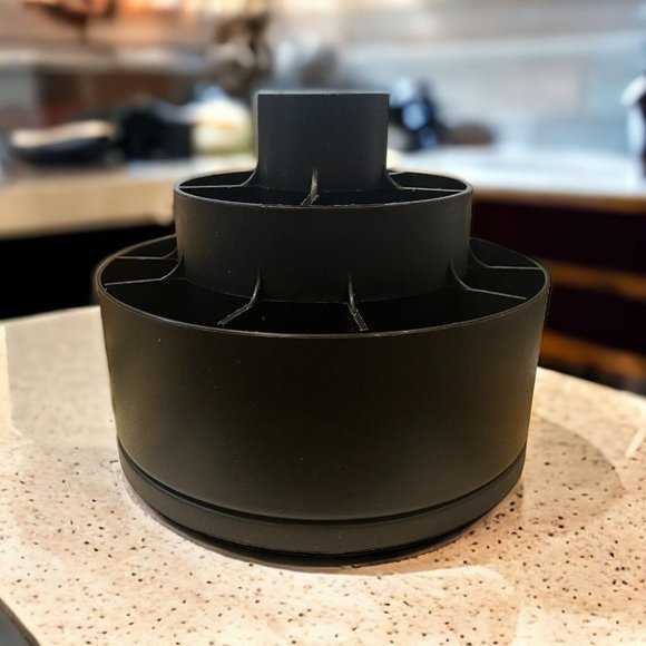 The Pampered Chef Kitchen Pampered Chef Tool Turn About 6 Slots 2171 Black Carousel Utensil